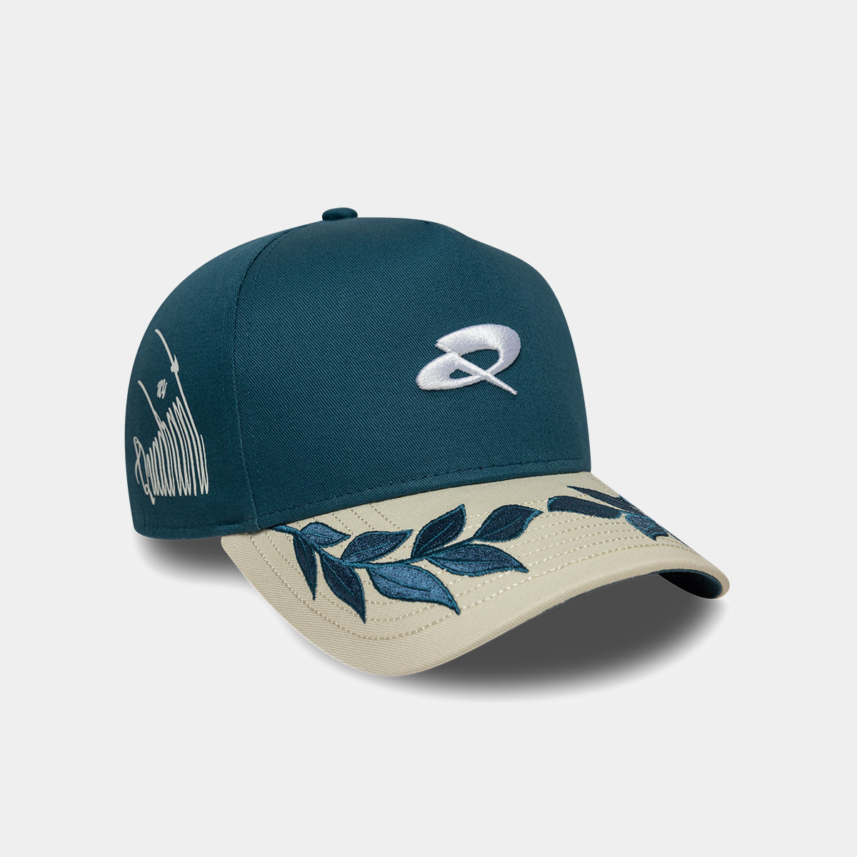 Quadrant x New Era 9FORTY E-Frame Snapback Cap - Cadet Blue