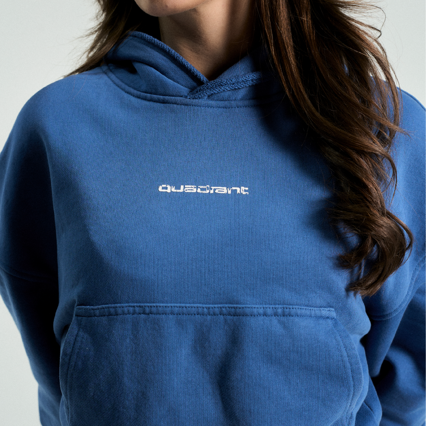 Core Cropped Hoodie - Marina Blue