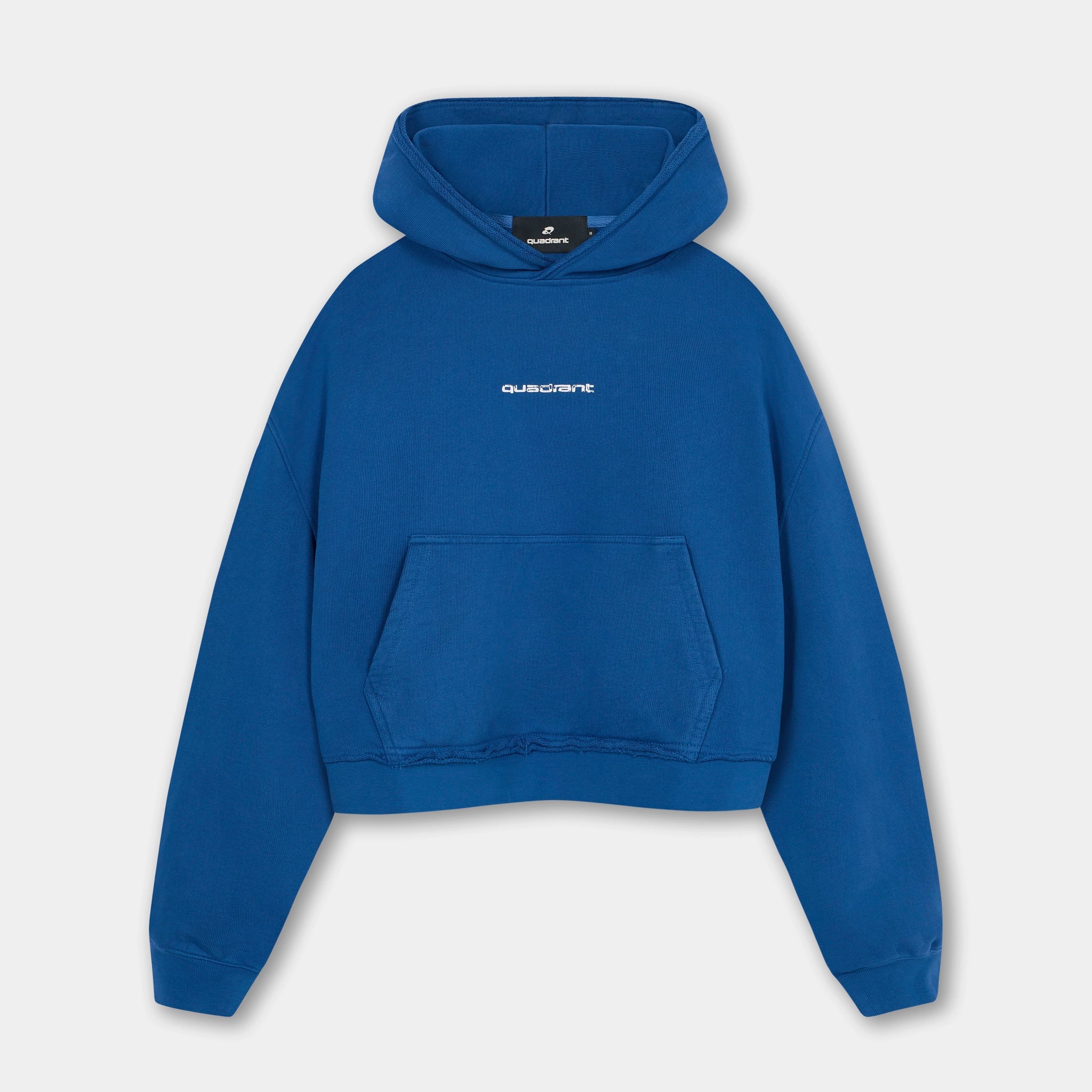 Quadrant Core Cropped Hoodie Marina Blue | Heavyweight Women's