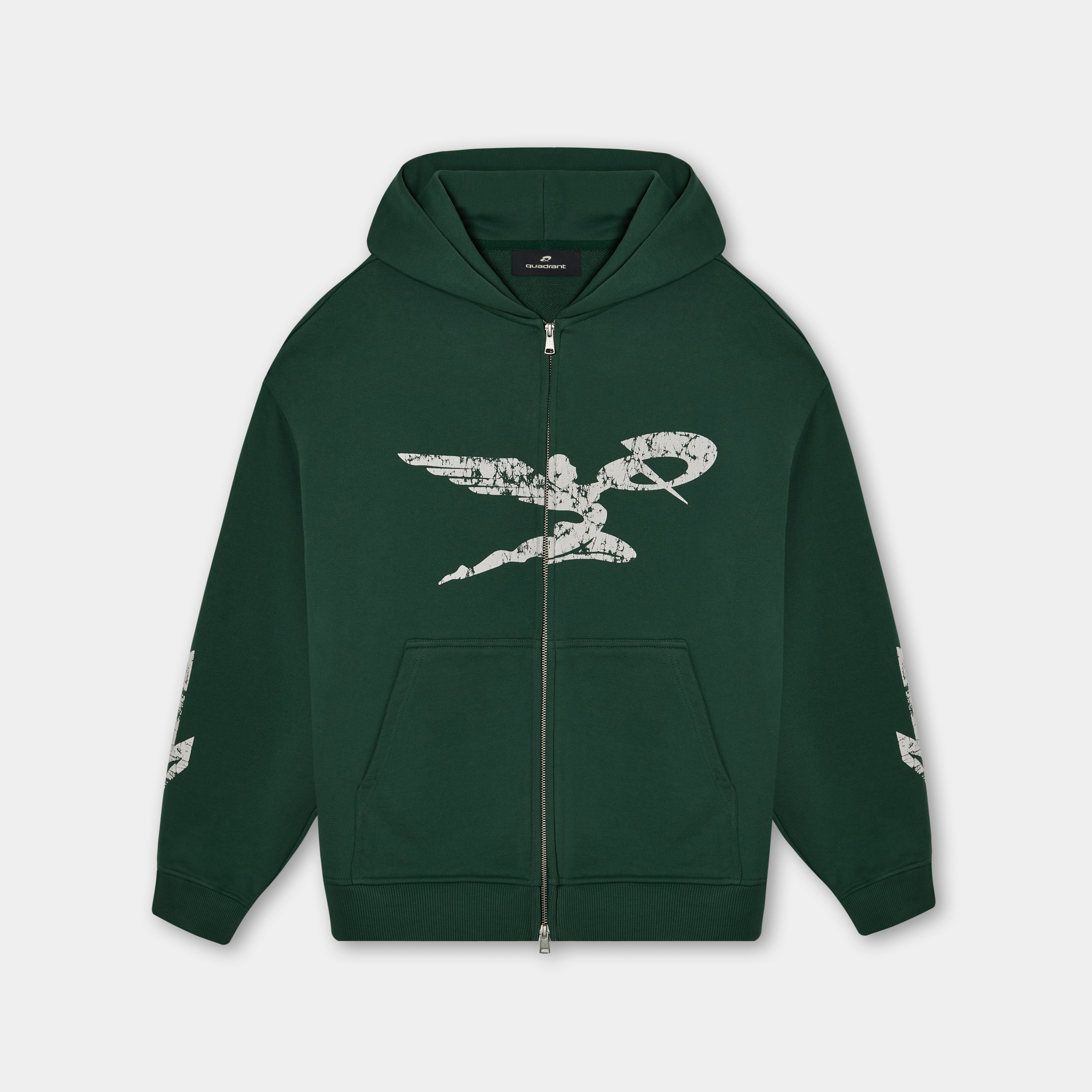 Winged Zipped Hoodie