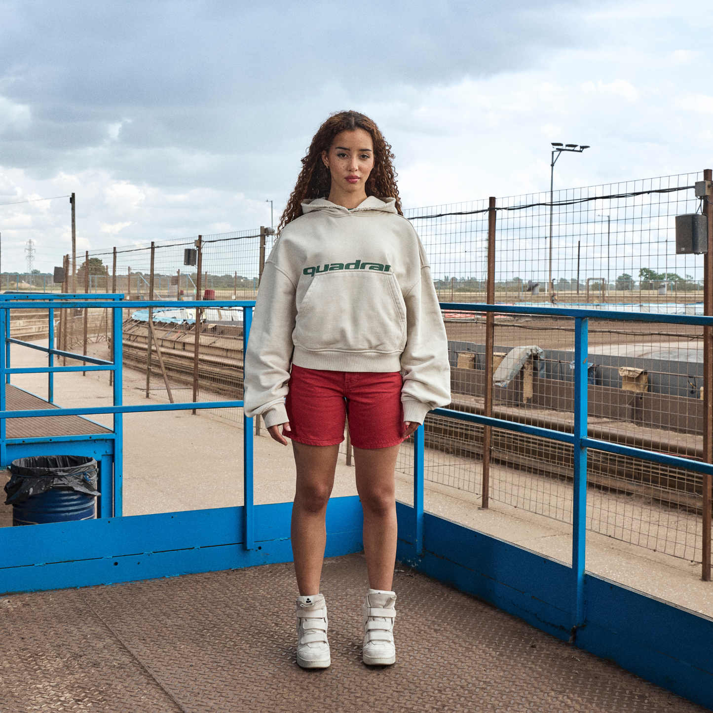 Spray Cropped Hoodie