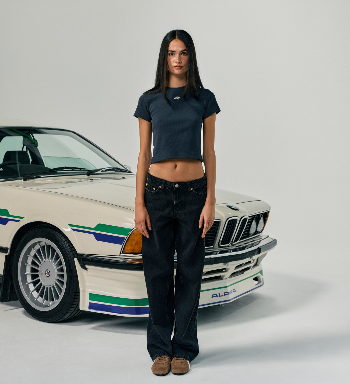 Quadrant Ribbed Baby Tee