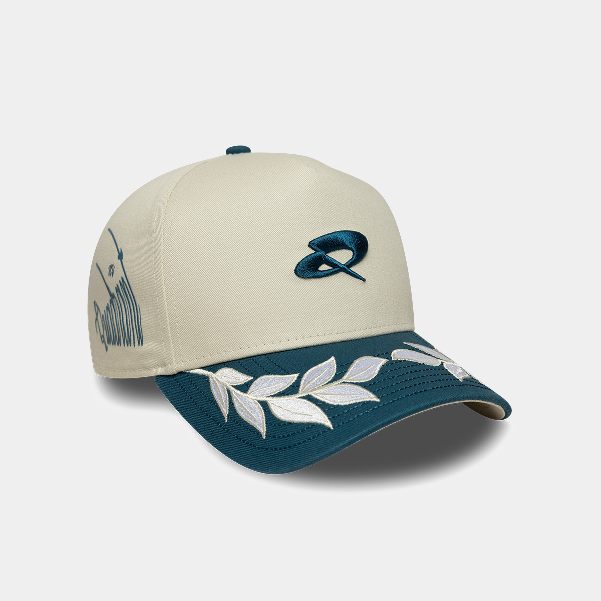 Quadrant x New Era 9FORTY E-Frame Snapback Cap - White Sand