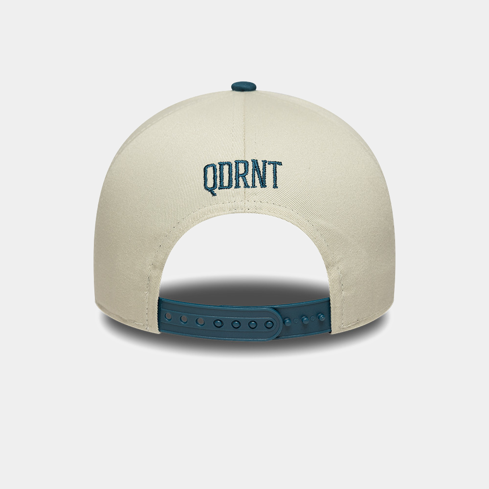 Quadrant x New Era 9FORTY E-Frame Snapback Cap - White Sand