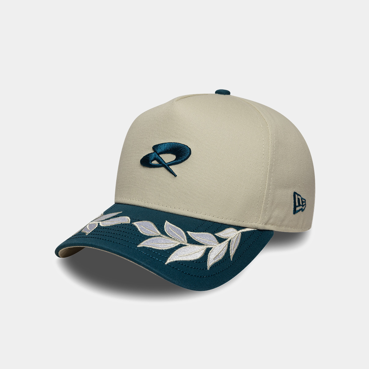 Quadrant x New Era 9FORTY E-Frame Snapback Cap - White Sand