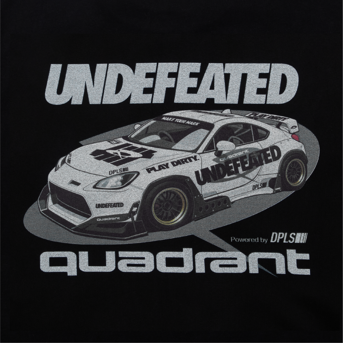 Quadrant x Undefeated T-Shirt Black
