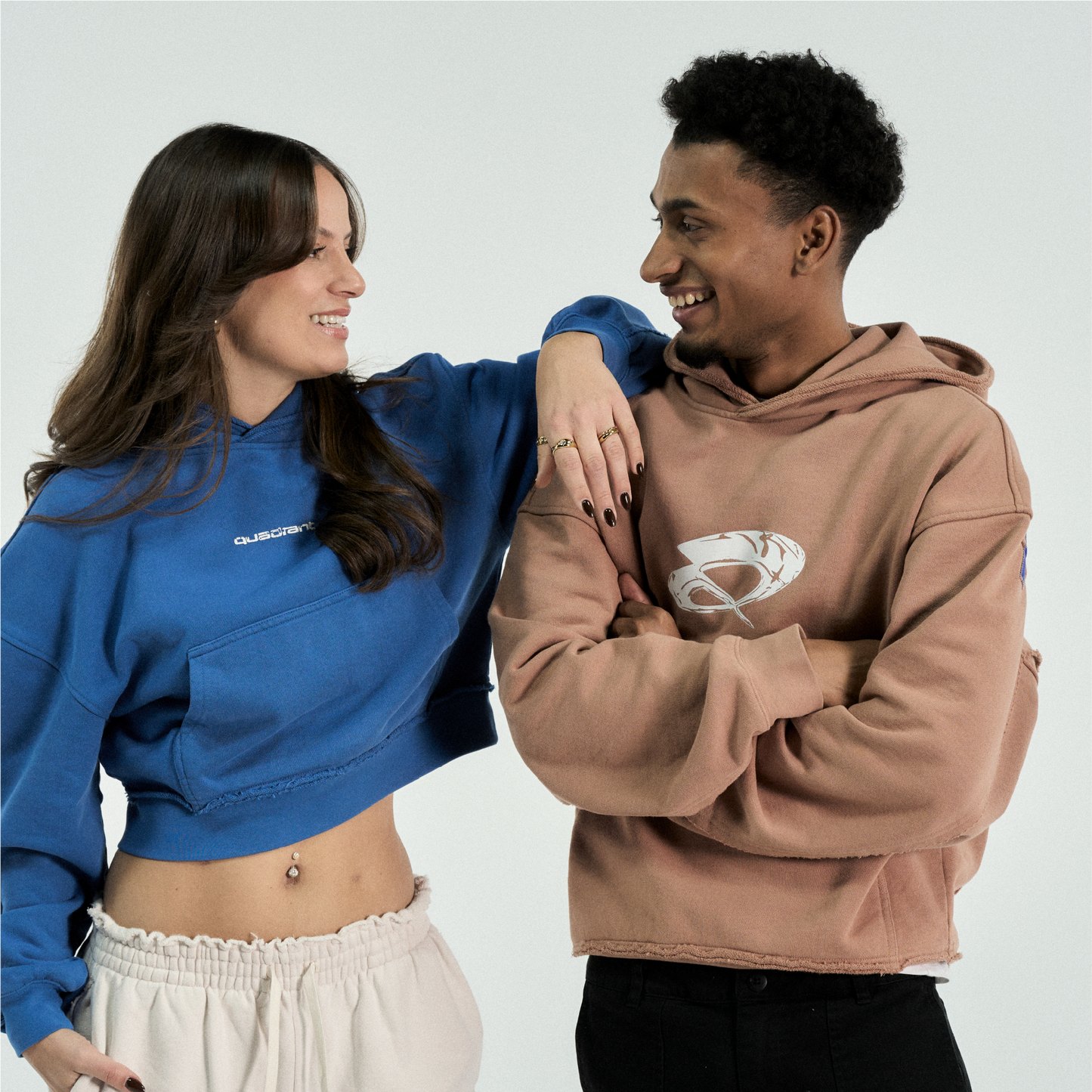 Core Cropped Hoodie - Marina Blue