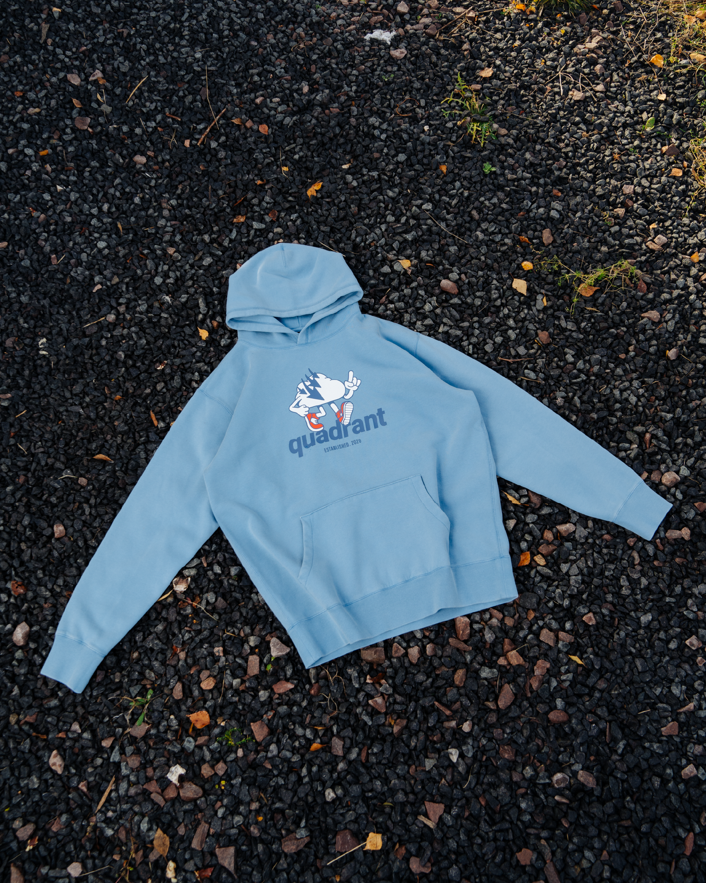 MASCOT HOODIE IN LIGHT BLUE