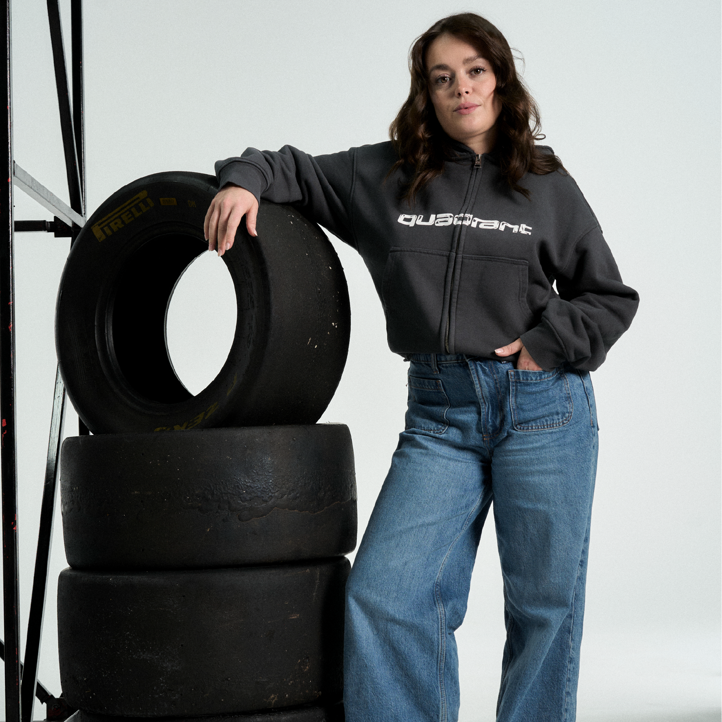 Core Zip Hoodie - Off Black