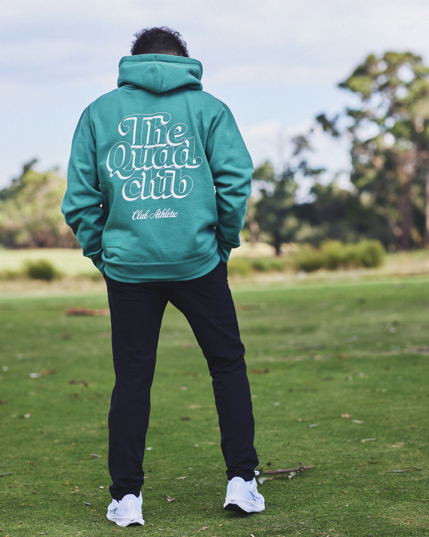 CLUB ATHLETIC GREEN QUAD CLUB HOODIE Quadrant