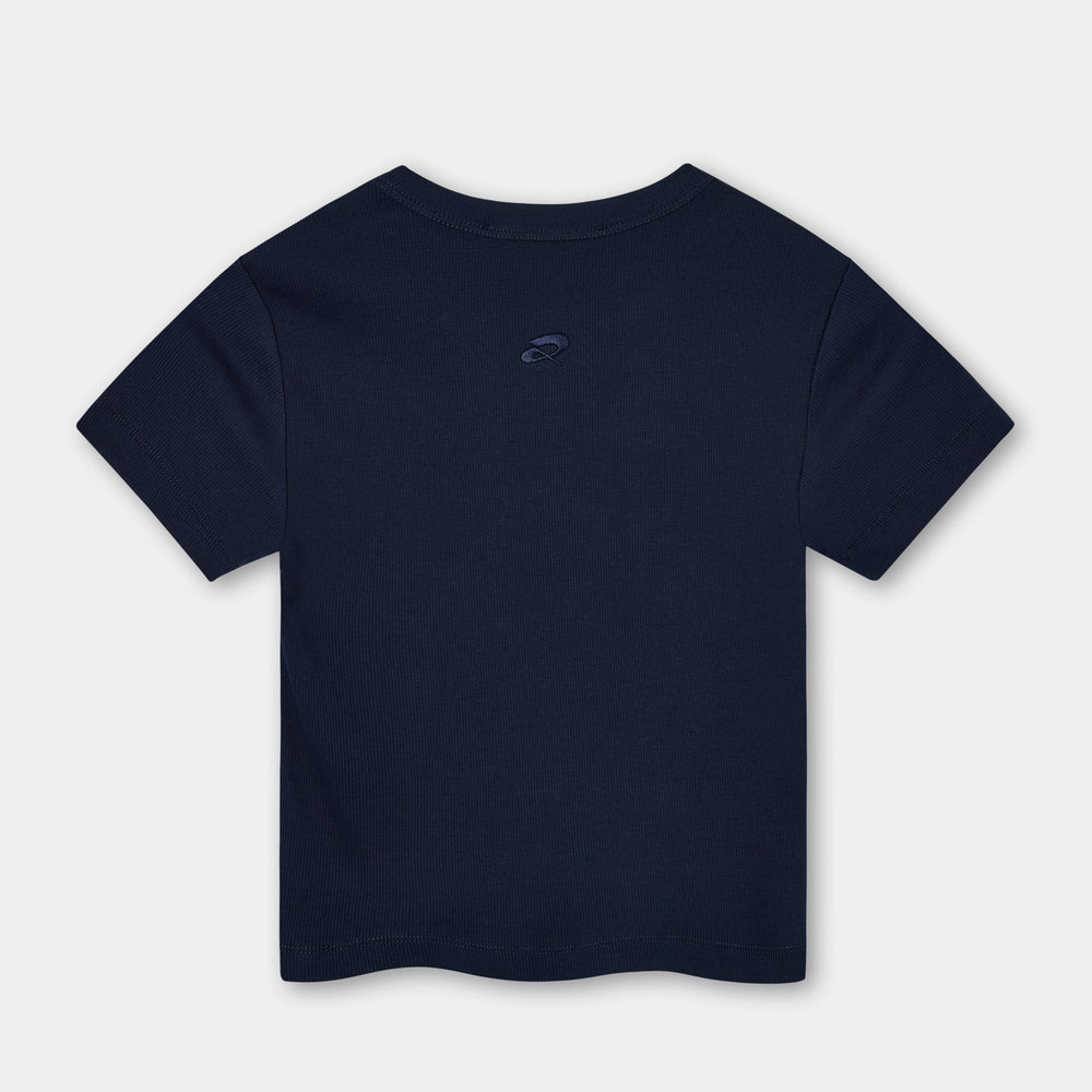 ★GLOWNY★ G BABY TEE NAVY MUSINSA | GLOWNY G BABY TEE (NAVY)