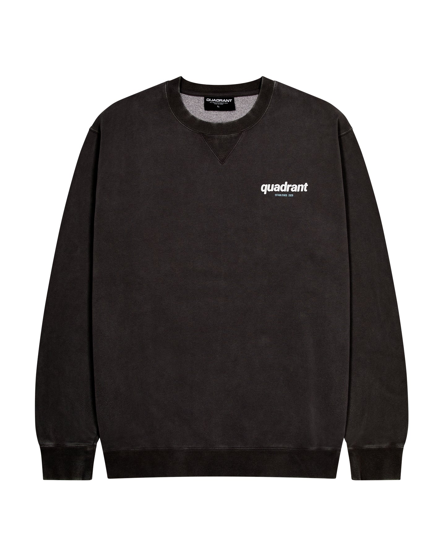 WASHED BLACK CREWNECK